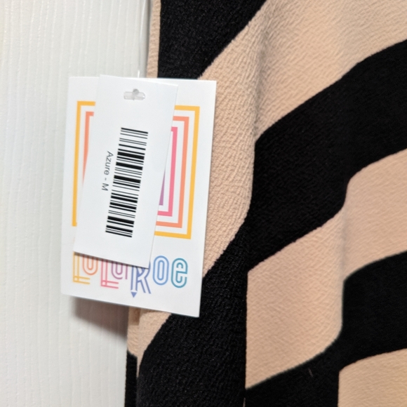 Lularoe Azure skirt black & tan sz m NWT - Picture 2 of 3